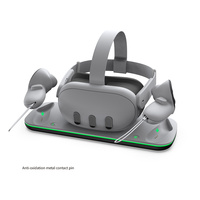Accesorios de VR, estación de carga de almacenamiento de gafas inteligentes, auriculares portátiles, controlador de juego, base de carga para oculus meta Quest 2 3