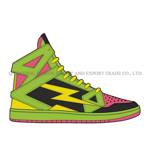 Baskets montantes personnalisées style basket-ball en cuir Chaussures de sport de marque avec bout rond LOGO Fabrication - Product Image 6