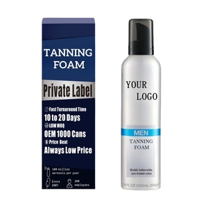 Aerosol de bronceado gradual orgánico de marca blanca OEM para hombres, intensidad de color personalizable para uso corporal - Product Image 1
