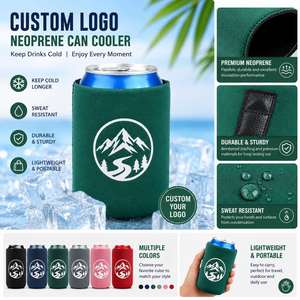 Custom Logo Neoprene Magnetic Cup Sleeve Magnet Cooler Holder for Can <b>Beer</b> Soda Insulated Drink Carrier Cover - Product Image 4