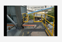 Plateforme de marche extérieure en acier au carbone galvanisé à chaud anti-corrosion avec marches métalliques