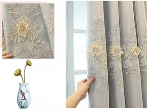 Rideau Couture Brodé Transparent : Une Touche d'Élégance pour Vos Espaces de Vie, Chambre Incluse - Product Image 5