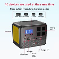 Centrale Électrique Portable d'Urgence Solaire LiFePO4 à Onde Sinusoïdale Pure 1500W à Charge Rapide pour Extérieur, avec MPPT, pour Usage Transfrontalier