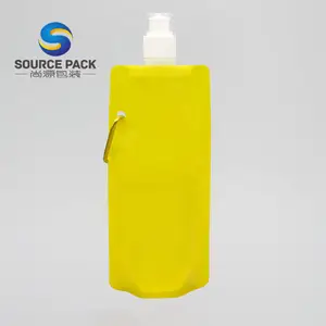 Hot Sale Custom Liquid Stand Up Plastic Custom Liquid Fruit Juice Pouch Packaging Bags Spout Pouch with Handle