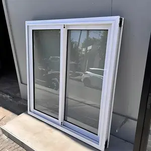 Grandsea Residential Upvc Window Waterproof Pvc Frame Sliding Casement Glass Window For Indoor Use