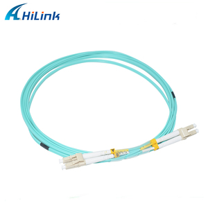 Cable de conexión de <span class=keywords><strong>fibra</strong></span> óptica Hilink LC/conector UPC <span class=keywords><strong>OM4</strong></span> <span class=keywords><strong>fibra</strong></span> dúplex multimodo 3,0mm LSZH 15M-20m - Product Image 4