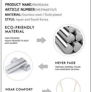 Collar con colgante de circonita y borla, chapado en oro de 18k, para mujer, joyería de moda, cadena tipo gargantilla de acero inoxidable, collar de estrella de varios estilos - Product Image 6