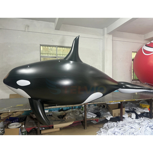 Decoración para Eventos con Temática Marina, Modelo Inflable de Orca, Ballena Asesina, <span class=keywords><strong>Grampus</strong></span>, Modelo Realista de Animal Marino de PVC, Globo - Product Image 1