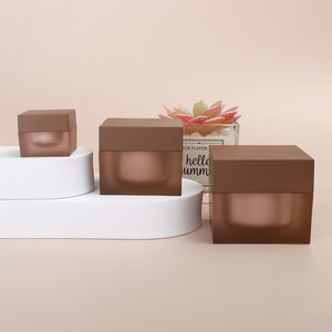 Оптовая продажа квадратных пластиковых баночек для геля для наращивания ногтей 5г 15г 30г 50г, пустые баночки для УФ-геля, матовые баночки для гель-лака, косметическая упаковка - Product Image 1