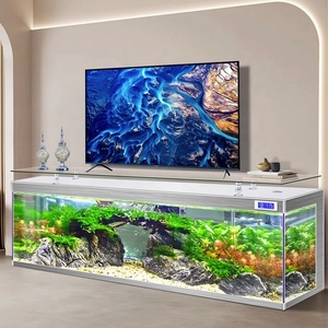 Mesa de Centro/Aquário de Vidro Moderna de Luxo com Design Sustentável, Cores Personalizáveis, Capacidade de 500L-1000L, Suporte para Aquário - Product Image 6