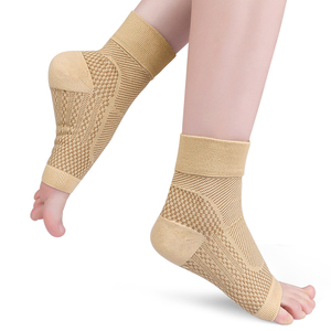 Attelle De Cheville Manches Fasciite Plantaire Pied Cheville Gonflement Tendinite Tendon D'<span class=keywords><strong>Achille</strong></span> <span class=keywords><strong>Talon</strong></span> Éperons Chaussettes De Compression - Product Image 2