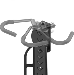 Support de vélo vertical extérieur réglable, crochet mural pivotant pour vélo avec <span class=keywords><strong>plateau</strong></span> pour pneus, capacité de charge de 30 kg - Product Image 3