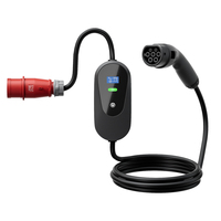 Chargeur de voiture électrique portable CHUHAN, type 2, DC 22KW, 380v, 32A, micro-onduleur OEM, chargeur rapide pour véhicules électriques, modèle ACT-PAC22KW-W, nouveau