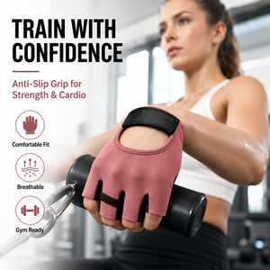 <span class=keywords><strong>Gants</strong></span> d'entraînement en <span class=keywords><strong>cuir</strong></span> personnalisés à demi-doigts avec fermeture magnétique pour femmes, respirants, antidérapants, absorbant les chocs, élastiques, pour la gym, le yoga - Product Image 6