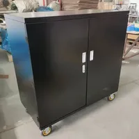 Armoire de Rangement à Roulettes en Acier pour Équipement Équestre, Sellerie et Coffre à Chevaux