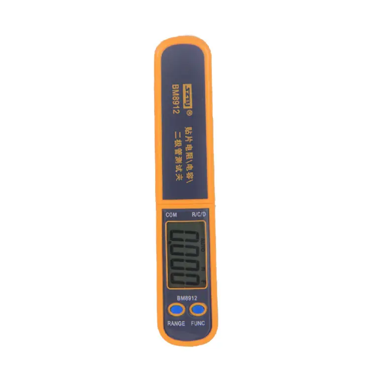 BM8912 Smart SMD Tester Resistance Capacitance Meter Diode Digital Patch Resistance Multimeter Probe Test Meter Clip Tweezers