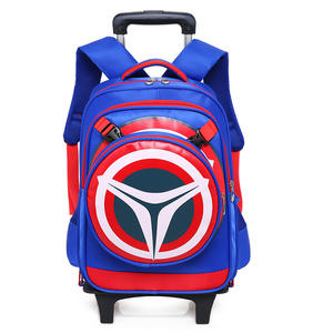 <span class=keywords><strong>Mochila</strong></span> Escolar con Ruedas para Niños, Diseño de Superhéroe <span class=keywords><strong>Spiderman</strong></span>, 2 Ruedas, Cierre de Cremallera de Nailon con Patrón Geométrico, 18 Pulgadas - Product Image 5