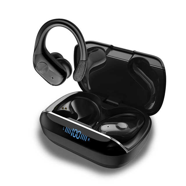 Custom Brand T12 TWS Wireless Earbuds LCD Digital Display Waterproof Battery Indicator Wireless Earphones