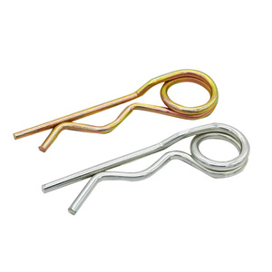 Spring <b>Pins</b> Double Ring B Type Zinc Plated Steel For Construction Industry General Use Round Head Standard Size - Product Image 4