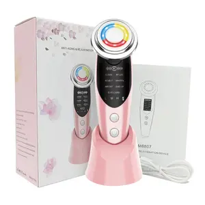 Phổ Biến Nhất 2024 Vẻ Đẹp Nhà Thiết Bị Dưỡng Da Chống Lão Hóa 7 Trong 1 Mặt Massager Nâng Máy LED Sử Dụng Nhà Vẻ Đẹp Thiết Bị