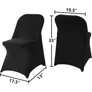 Housses de chaise extensibles en spandex blanches Reador pour événements, mariages, banquets et chaises pliantes – Vente en gros - Product Image 2
