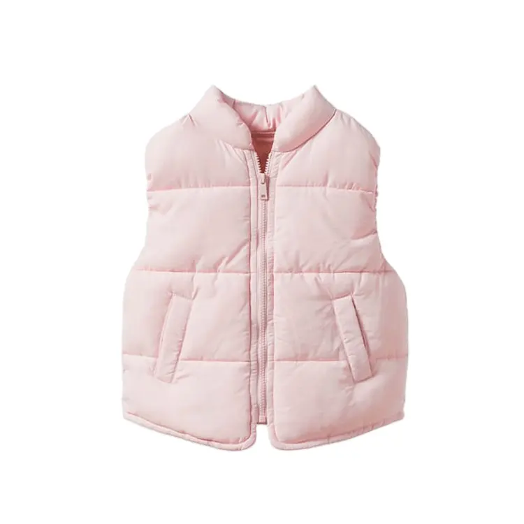 Spring Wholesale OEM Custom Winter Children Puffer Vest Kids Cloth Warm Down Jacket For Girls
