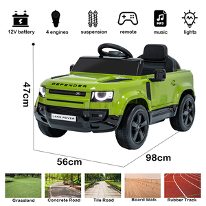 Voitures électriques en plastique 12V pour enfants, jouets électriques pour enfants à conduire - Product Image 3