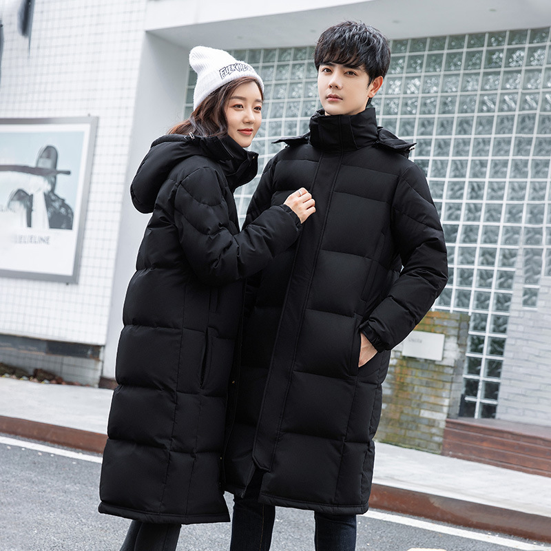 Unisex Men Women's Long down Jackets 2021 Casual Winter Fashion