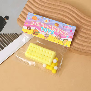 Série de jouets souples et collants en forme de nourriture colorée, type soda cracker, anti-stress, cadeau pour enfants et adultes, idéal pour les fêtes - Product Image 4