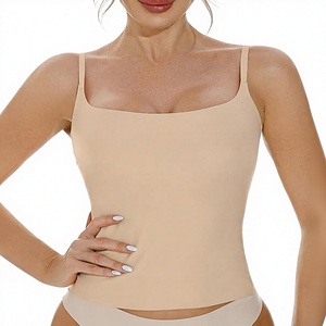 OEM Custom Made Women's Summer Knitted Cotton Spandex Strapless Crop <b>Tank</b> <b>Top</b> Breathable Eco-Friendly Casual Solid 120g - Product Image 4
