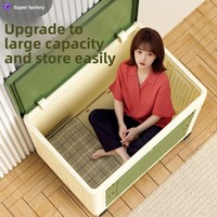 Armoire de rangement pliable en plastique pour vêtements, meuble de maison portable, pas d'assemblage requis, grande capacité, organisateur de chambre à coucher