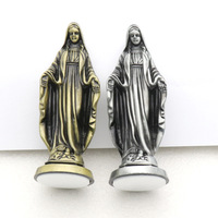 Statuette catholique créatif rétro alliage Maria voiture ornements pour la maison bureau décoration bijoux artisanat