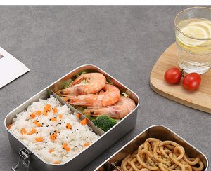 Insulated Biodegradable Tiffin <b>Box</b> Leakproof Camping Food Storage Container with Stainless Steel <b>Lunch</b> <b>Box</b> - Product Image 6