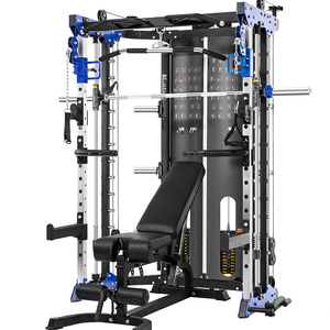 Equipo de gimnasio interior comercial Máquinas de selección de carga de PIN unisex con estante Máquina Smith multifuncional - Product Image 1