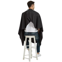 Cape de salon antiadhésive professionnelle imperméable à l'eau avec logo personnalisé en stock Offre Spéciale de cape de coiffeur capes de couverture de coiffeur uniformes de salon