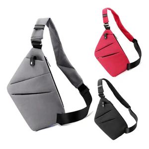New Trendy Mens <b>Canvas</b> Chest Bag Sports Fanny Pack Cross Body Multi-function Single Shoulder Anti-theft Backpack - Product Image 1