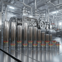 Réservoir de colonne d'échange d'ions en acier inoxydable SUS304 de qualité alimentaire pour l'industrie des boissons
