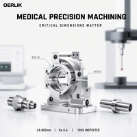 Service de fabrication de précision Oerlik Medical, tolérance stricte ±0,005 mm, inspection des dimensions critiques, fournisseur OEM