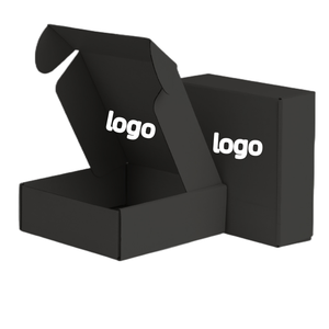 Extra-hard airplane box color small batch black carton small packaging clothing packaging box white airplane box stock