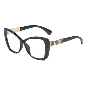 Lunettes Designer Marques Célèbres <span class=keywords><strong>Montures</strong></span> Pour Lunettes Optique Femme <span class=keywords><strong>Montures</strong></span> Anti Lumière Bleue Lunettes Carrées Oeil de Chat Grande Taille - Product Image 2