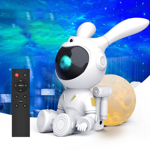 Moon Bunny Projection Lamp Smart 3D Astronaut Lamp Spaceman Night Light Sky Star <strong>Projector</strong> for <strong>Bedroom</strong> - Product Image 1