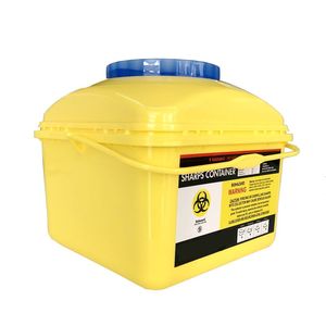 Y Tế 510K PP Nhựa An Toàn Hộp Biohazard Kim Tiêm Bin 5L Sharps Container Xử Lý - Product Image 5
