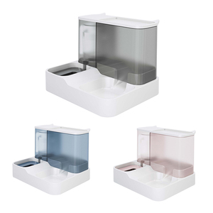 Ciotola per Cibo e Acqua per Animali Domestici, Dispenser Automatico con Supporto Rialzato, Doppia Ciotola per Cani e Gatti - Product Image 2