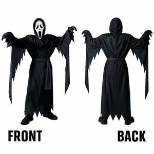 Disfraz de Máscara de Fantasma de Halloween Personalizado OEM ODM, Túnica con Capucha de Terror para Niños y Adultos, Traje de Cosplay de Marca Privada Personalizado - Product Image 6