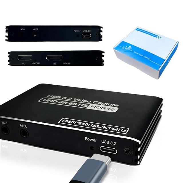 Factory New 4K HDMI USB3.2 Video Capture Card 1080P HDMI Loopout Video Recorder Game Computer Accessories