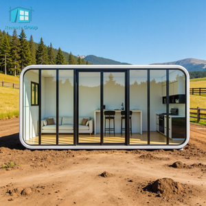 Modern Curved Cabin <b>Portable</b> Container House Galvanized Steel Structure Mobile Office Scenic Camping Room Cabin - Product Image 3