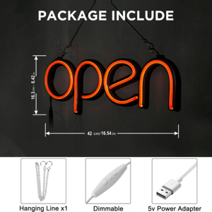 Tùy chỉnh siêu sáng điều khiển từ xa Neon LED Acrylic dấu hiệu mở cho quảng cáo kinh doanh ngoài trời - Product Image 6
