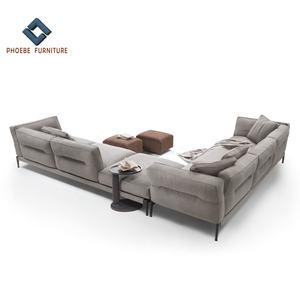 Sofá de lujo de 3 plazas para sala de estar, conjunto de muebles seccionales con diseño de reposabrazos y respaldo acampanados - Product Image 4