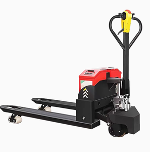 Transpaleta semieléctrica de 3000kg, apilador de montacargas, manejo de materiales, transporte, elevación, movimiento, CC, todoterreno, carga de 2000kg - Product Image 1