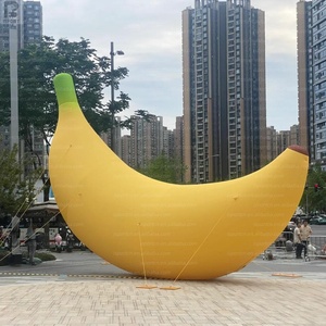 Modèle de banane gonflable géant avec texte personnalisé, LED lumineuses, fruit tropical gonflable pour la décoration de centre commercial/événement/exposition/fête - Product Image 5